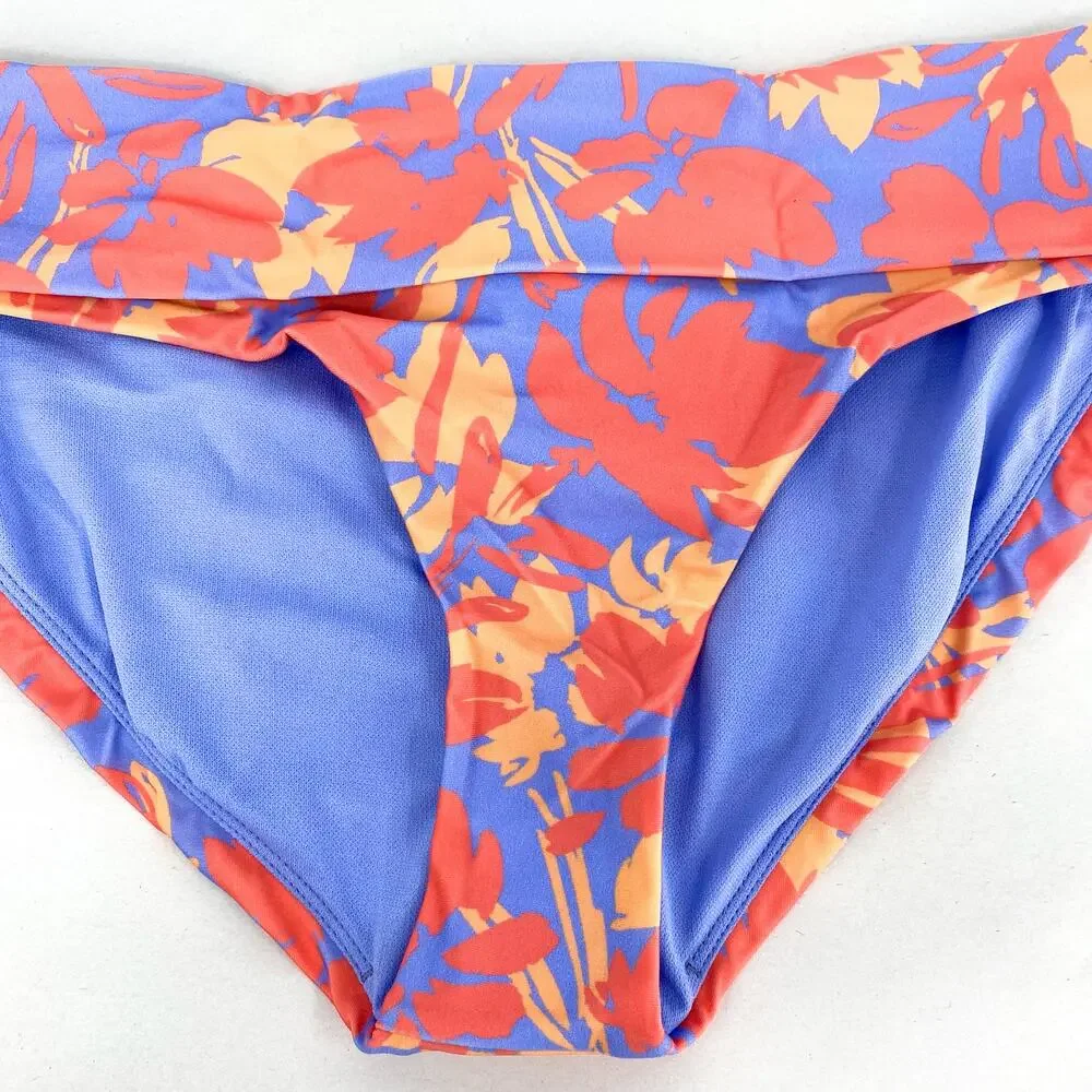 PRANA Women's Marta Bikini Bottom XS Pink Morning Glory Bloom Hipster NWT_5